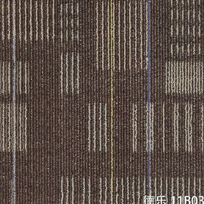 8 kg/m2 de azulejos de alfombra removíveis de luxo para pisos modulares de escritório