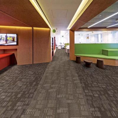 Carpetes de carpete de escritório 50x50 de forma retangular de pilha média
