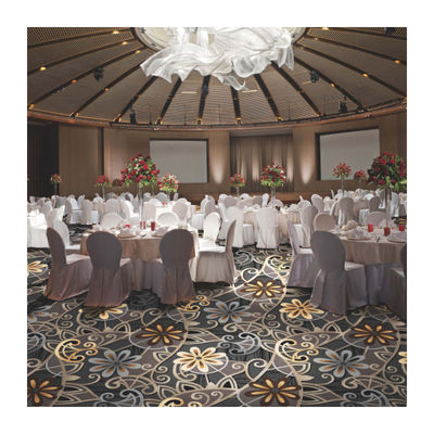 80% de lã 20% de nylon Axminster Tapete de sala de banquetes para lobby e decoração de quartos de hotel