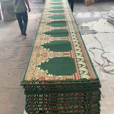 Tapete de mesquita suave de revestimento de piso de cor personalizada e pilha média com muitas cores