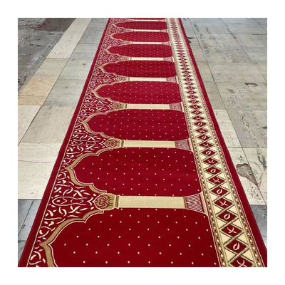 Tapete de mesquita macio com padrão de quebra-cabeça e 80% de lã 20% de material de nylon