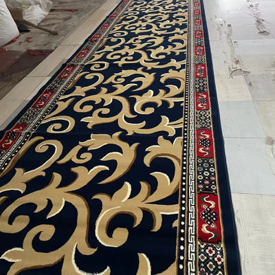 Tapete da mesquita de fio macio para tapete de oração de parede a parede em cores personalizadas