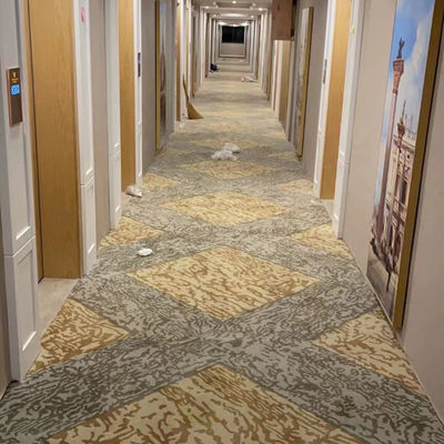 Acção de apoio Fluorescente Cor Corredor de Corredor Axminster para Antiderrapante em Hotéis Final
