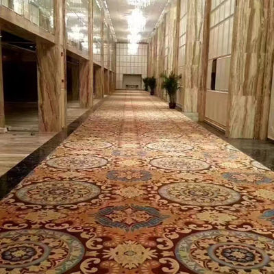 80% lã 20% tapete de nylon para banquete Salão de banquete Venda Custom Axminster Bola Tufted