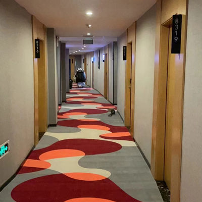 5 estrelas Hotel Corredor de corredor em pilha alta Luxo Axminster Tapete impresso de parede a parede