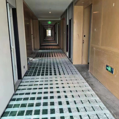5 estrelas Hotel Corredor de corredor em pilha alta Luxo Axminster Tapete impresso de parede a parede