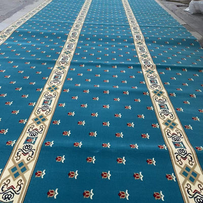 Sala de oração Fio de tapete macio para mesquita Rola de tapete de nylon de parede a parede da igreja