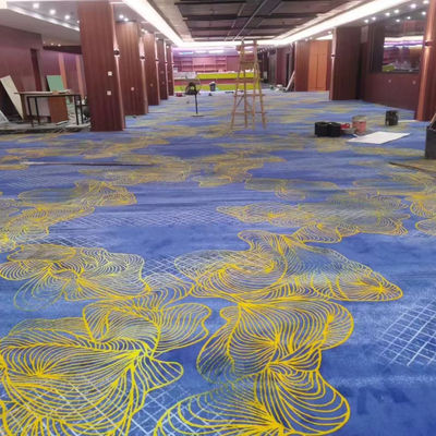 80% lã 20% nylon resistente ao fogo Axminster Cut Pile Hotel Casino Eventos Tapete