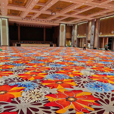 Corredor do Lobby do Hotel Axminster Alfombra de quarto de hotel de lã 80% de lã à prova de fogo não escorregadia