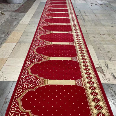 Custom Mosque Carpet Design de pilha média para espaço de oração muçulmano moderno