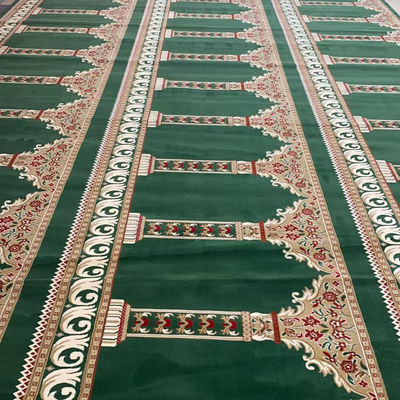 Rectângulo Muçulmano Personalizado Mosque Design Masjid Tapete de Oração e Sala de Reuniões Mosque Tapete
