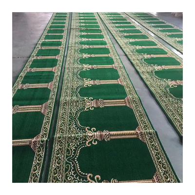 80% de lã e 20% de nylon Tapete de oração da mesquita para o design personalizado da mesquita muçulmana