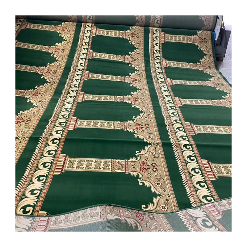 Tapete de rolagem de oração muçulmana de parede a parede para mesquita 3.66/4m*25m Design de padrão retangular
