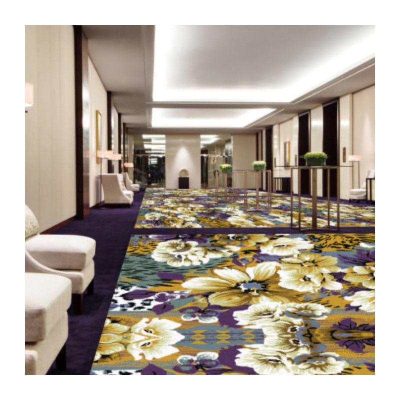 Tapete de nylon tufted de parede a parede para o corredor ocidental em design colorido