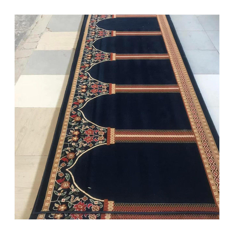 100% de polipropileno rola de tapete da mesquita para a oração de parede a parede na decoração da mesquita