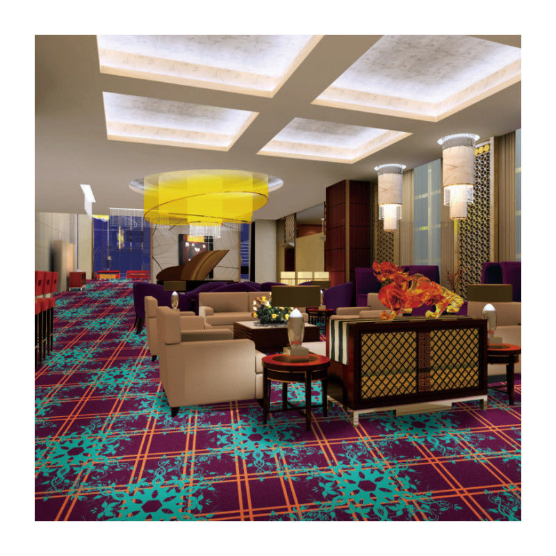 Largura personalizada Padrão de flor de ameixa de luxo Tapete de hotel para decoração de quarto de hotel