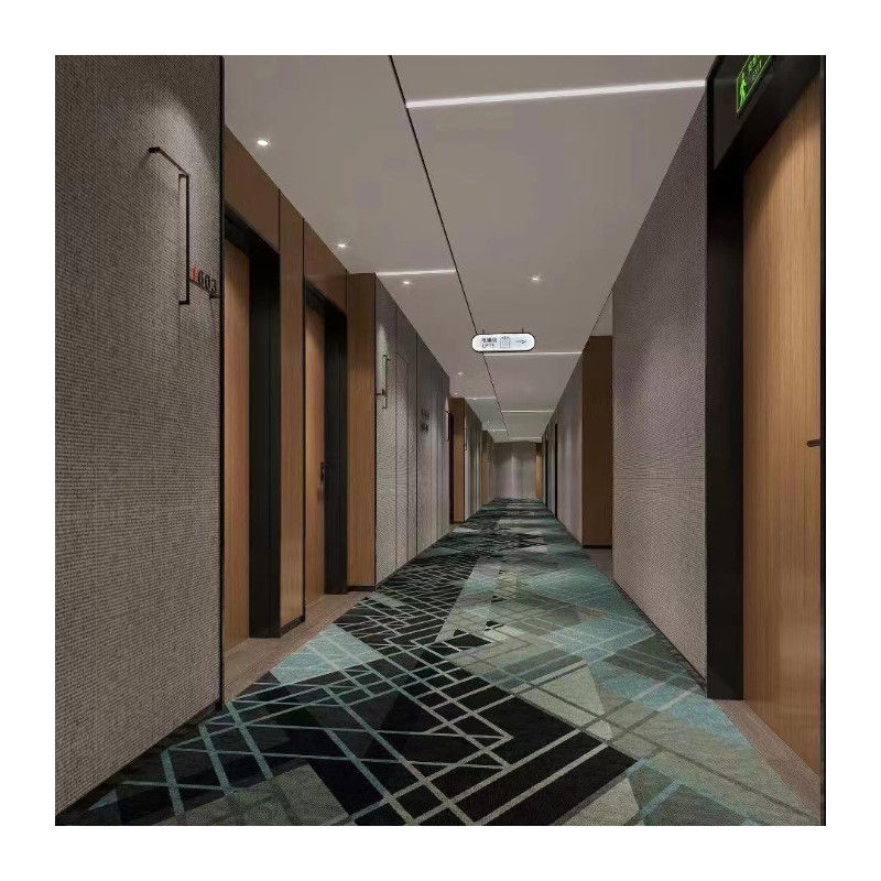 Carpetes de hotel de impressão personalizada de nylon de pilha alta Estilo de design moderno para hall de lobby