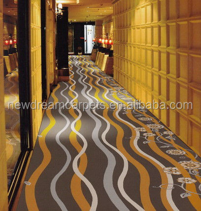 Impressão de 100% de nylon Tapete de hotel para sala de recepção e quarto em várias cores