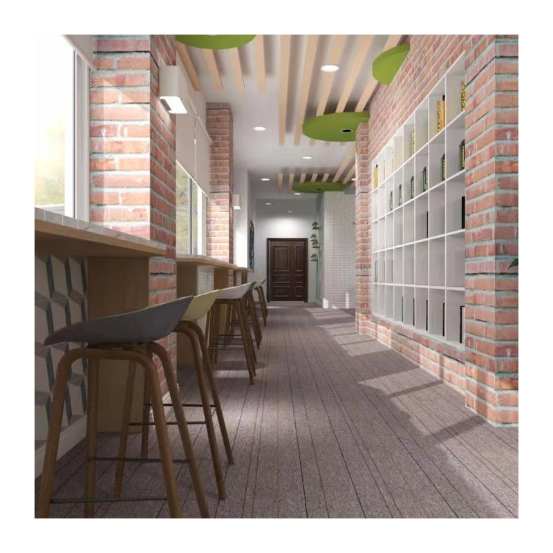 Modelo simples 25 * 100cm Chapas de carpete de nylon de cor pura perfeitas para carpete modular de escritório