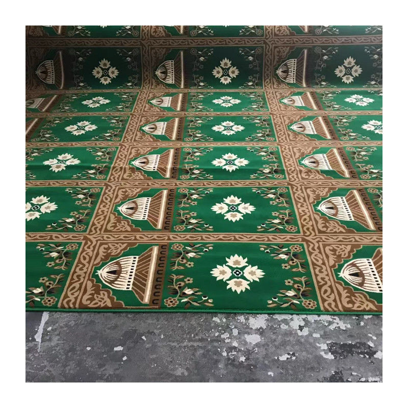 Muitas cores MACHINE MADE Tapete da mesquita com parede suave para parede cobrindo e puzzle patter