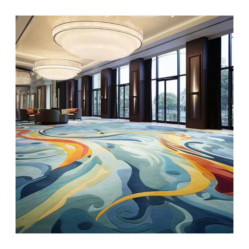Rectângulo Axminster Hotel de luxo 5 estrelas Nylon Corredor Lobby Impresso Tapetes Roteiro de piso