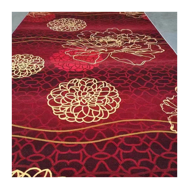 Design personalizado estilo de luxo Nylon/Material de lã Axminster Tapete para piso de hotel