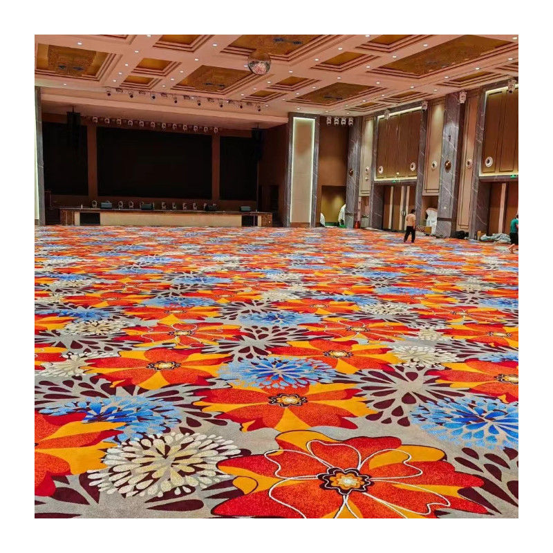 80% lã 20% nylon resistente ao fogo Axminster Cut Pile Hotel Casino Eventos Tapete